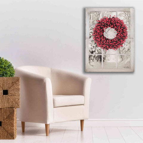 Image of 'Beaded Wreath View II' by Lori Deiter, Canvas Wall Art,26 x 34