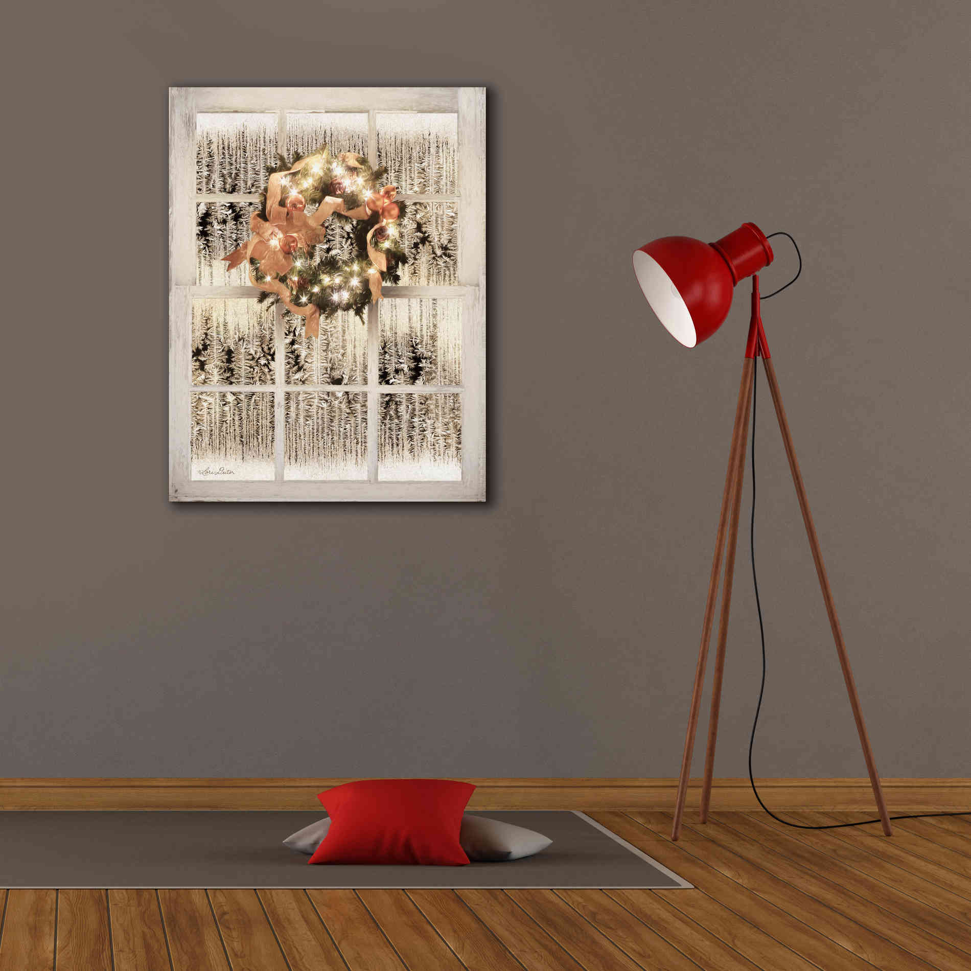 'Frosted Pane Window View' by Lori Deiter, Canvas Wall Art,26 x 34