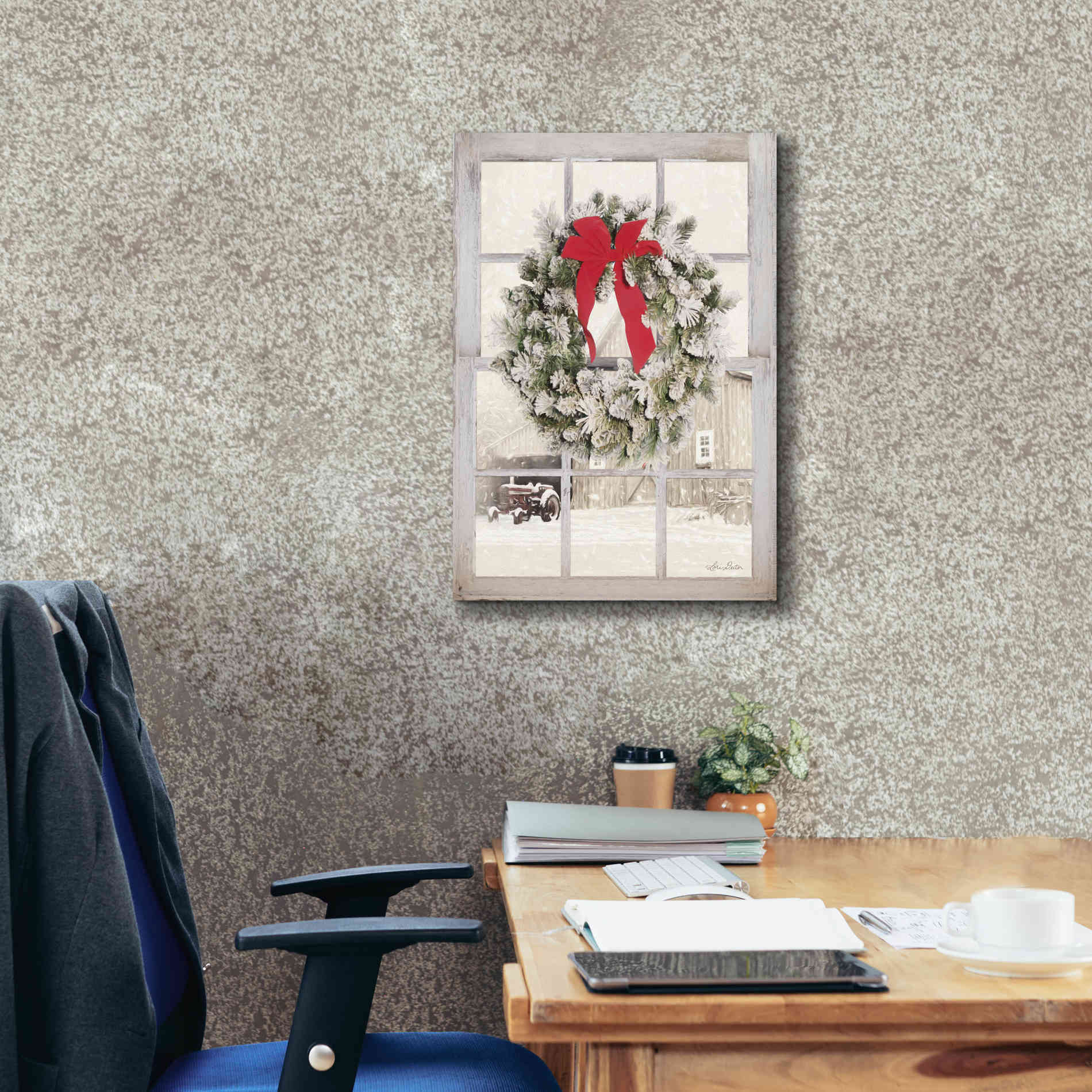 'On the Farm Window View' by Lori Deiter, Canvas Wall Art,18 x 26