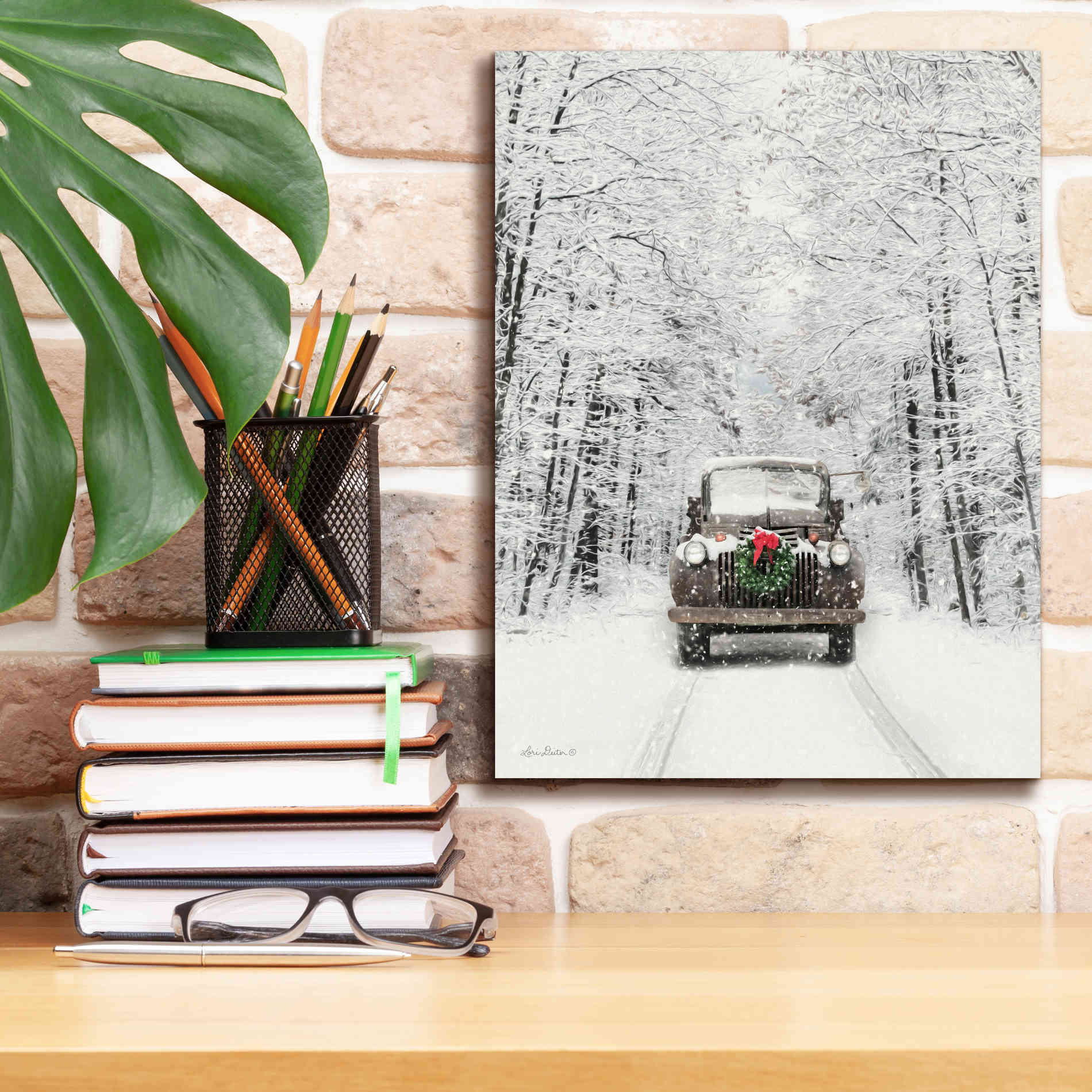 'Antique Christmas' by Lori Deiter, Canvas Wall Art,12 x 16