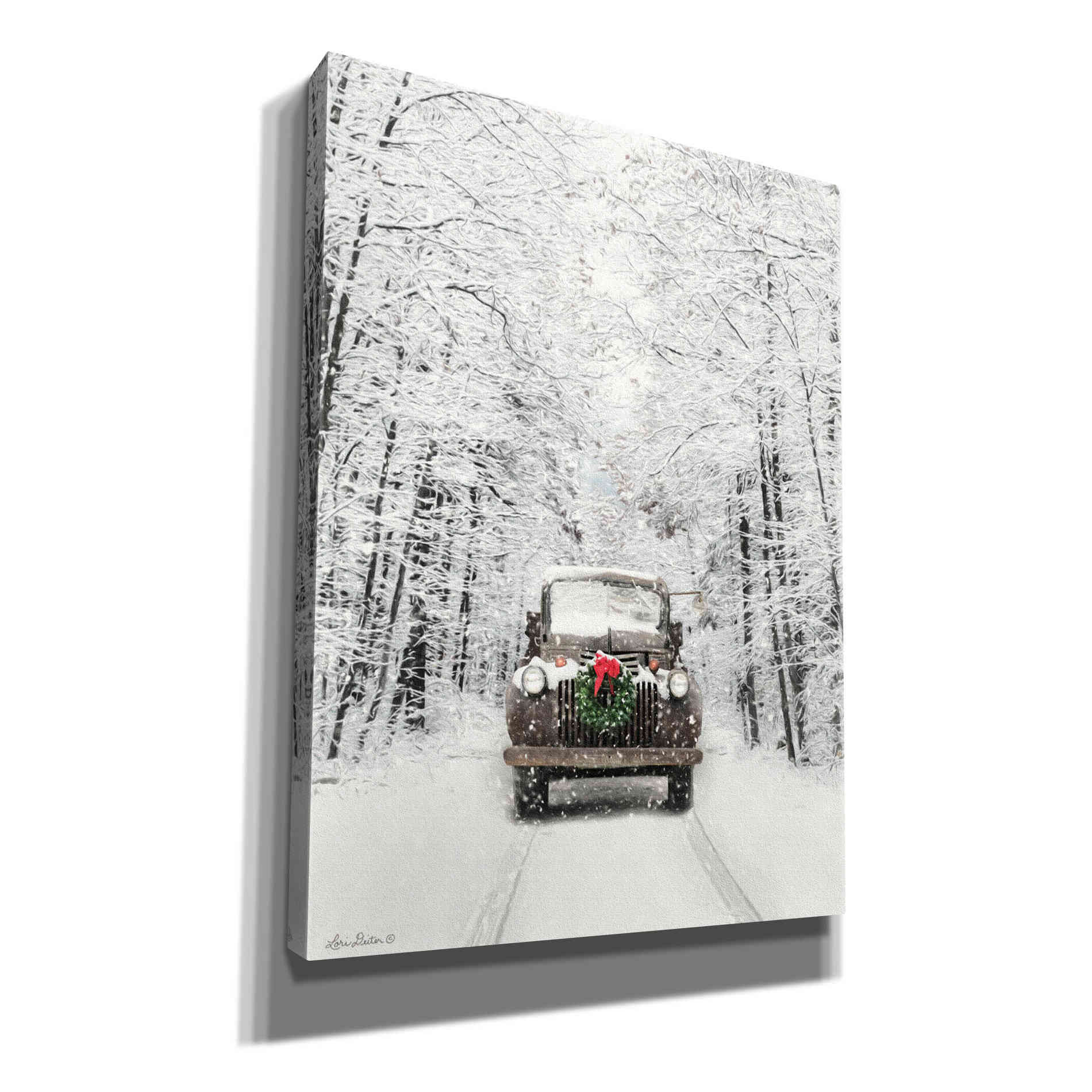 'Antique Christmas' by Lori Deiter, Canvas Wall Art
