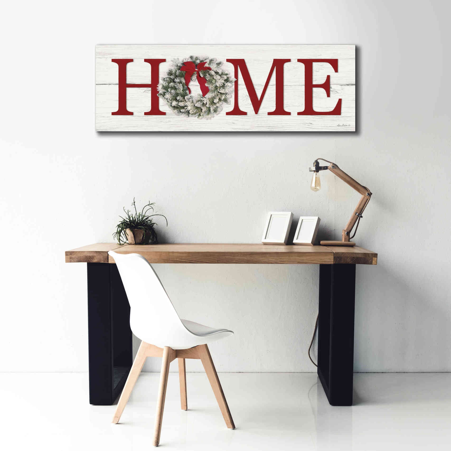 'Christmas Home' by Lori Deiter, Canvas Wall Art,60 x 20