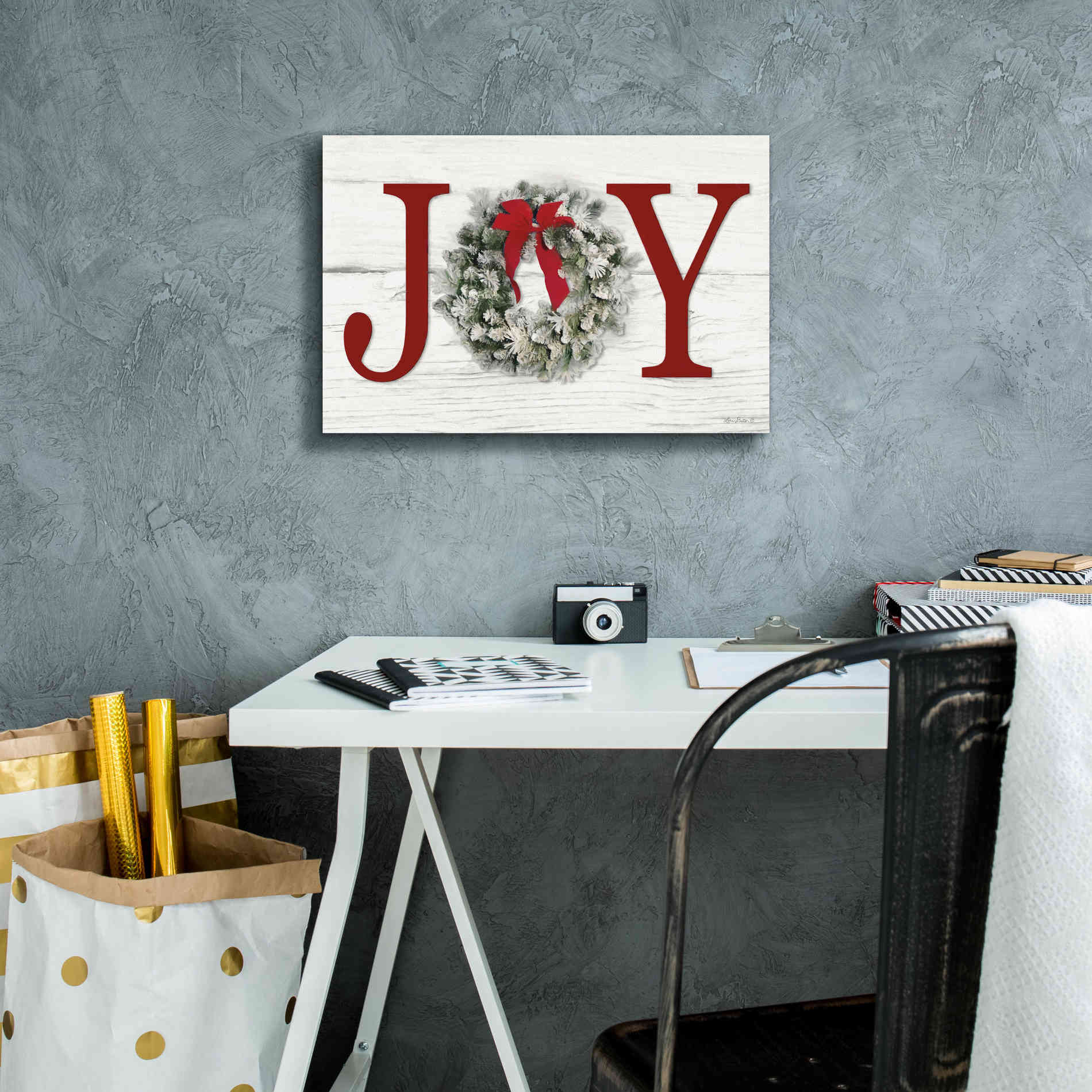 'Christmas Joy' by Lori Deiter, Canvas Wall Art,18 x 12