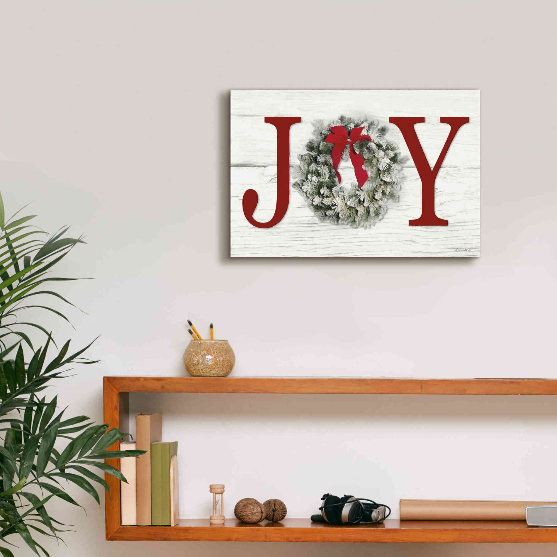 'Christmas Joy' by Lori Deiter, Canvas Wall Art,18 x 12