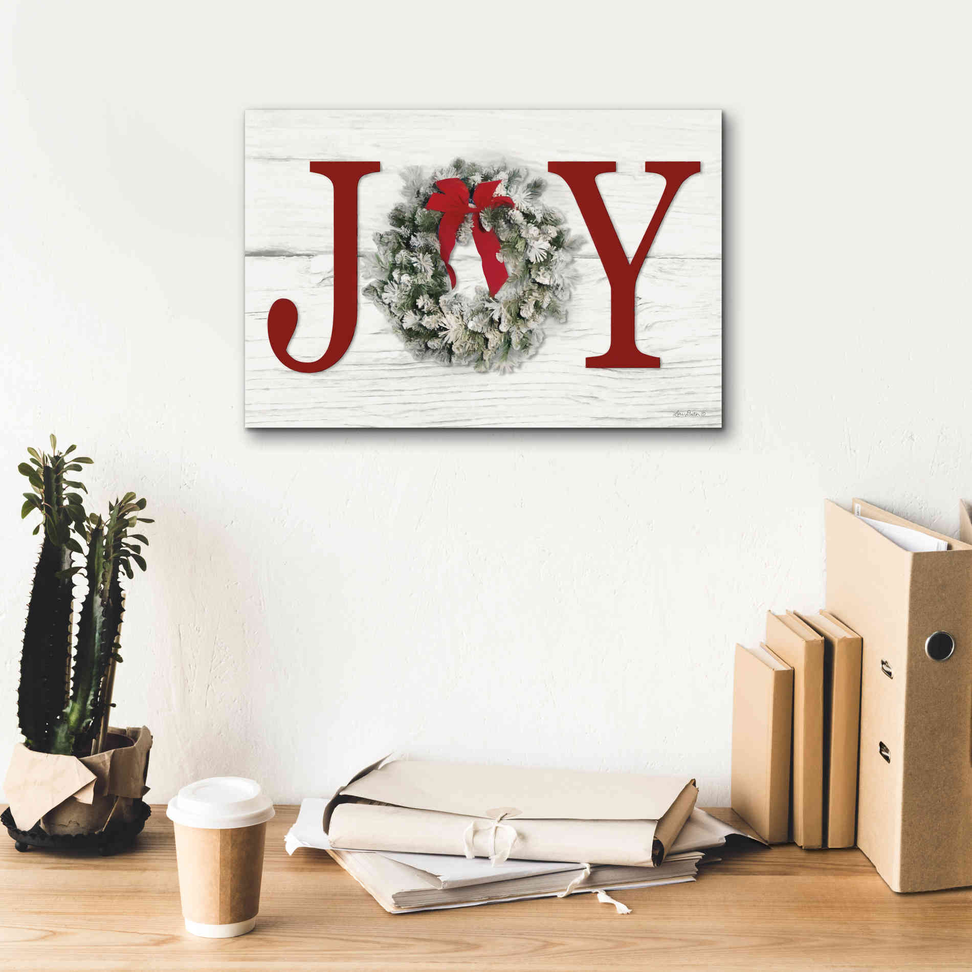 'Christmas Joy' by Lori Deiter, Canvas Wall Art,18 x 12