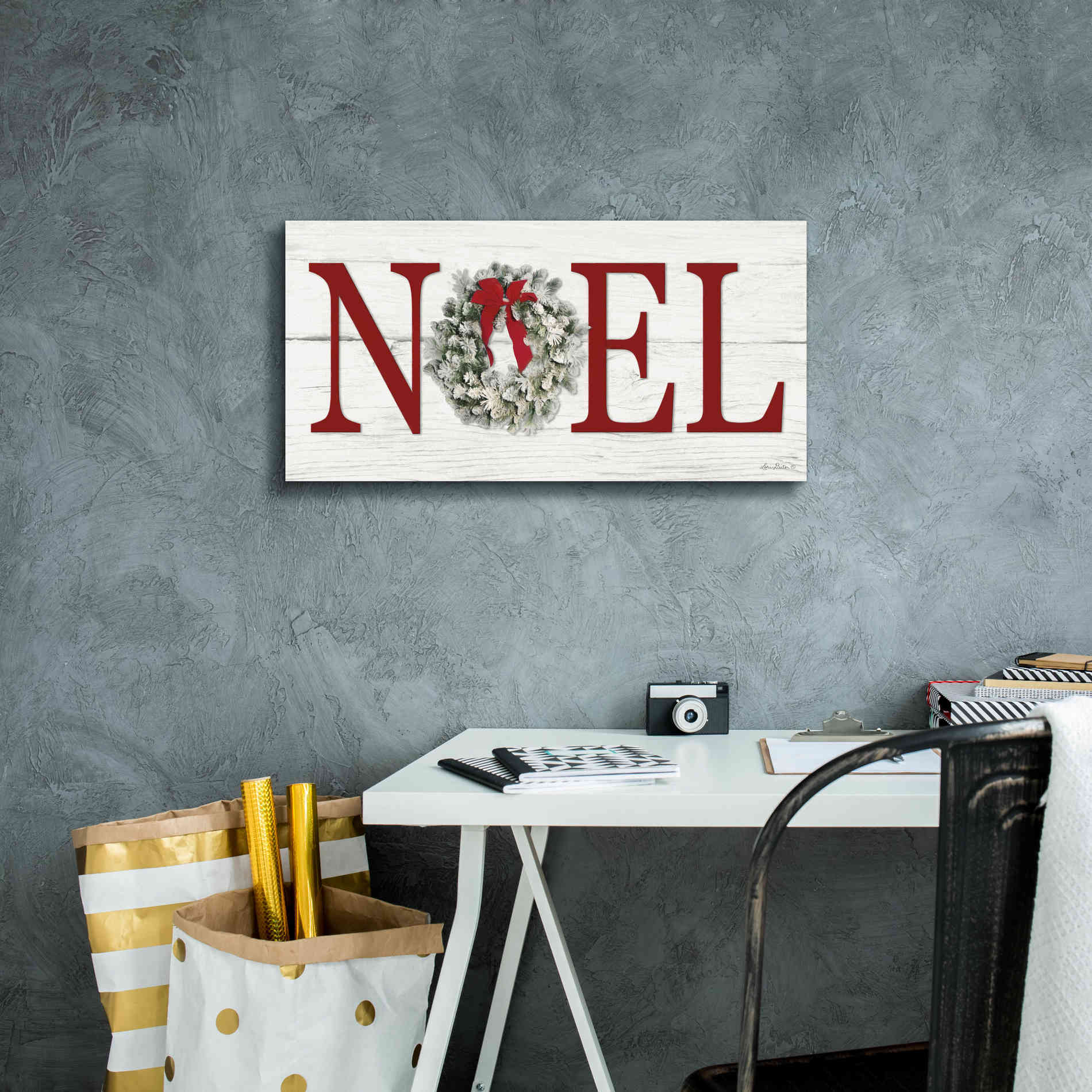 'Christmas Noel' by Lori Deiter, Canvas Wall Art,24 x 12
