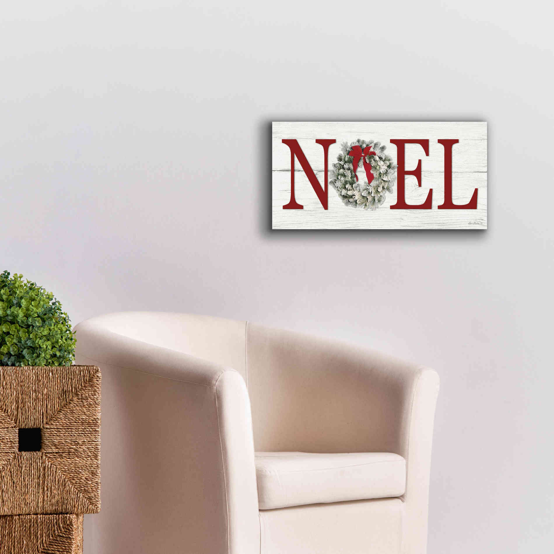 'Christmas Noel' by Lori Deiter, Canvas Wall Art,24 x 12