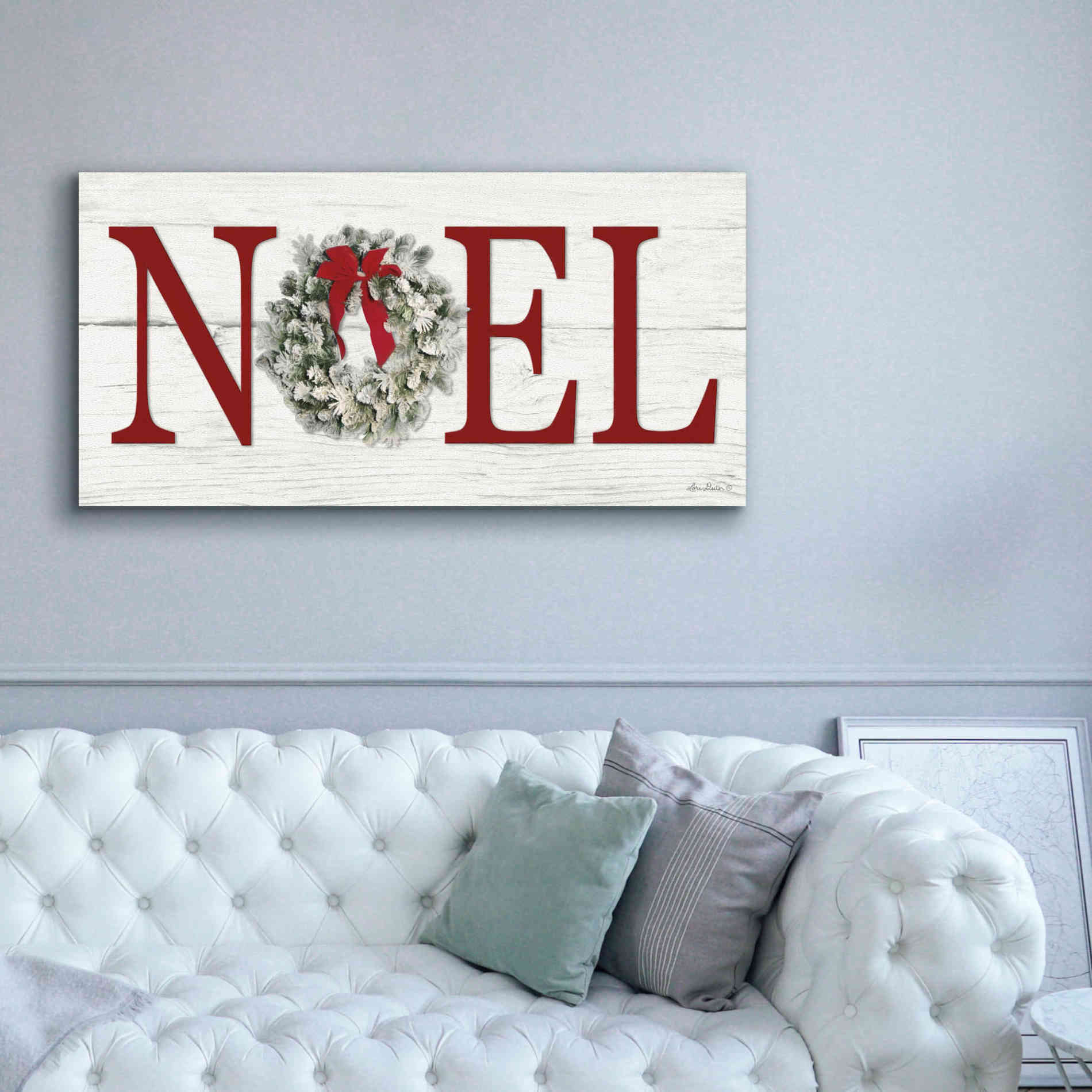 'Christmas Noel' by Lori Deiter, Canvas Wall Art,60 x 30