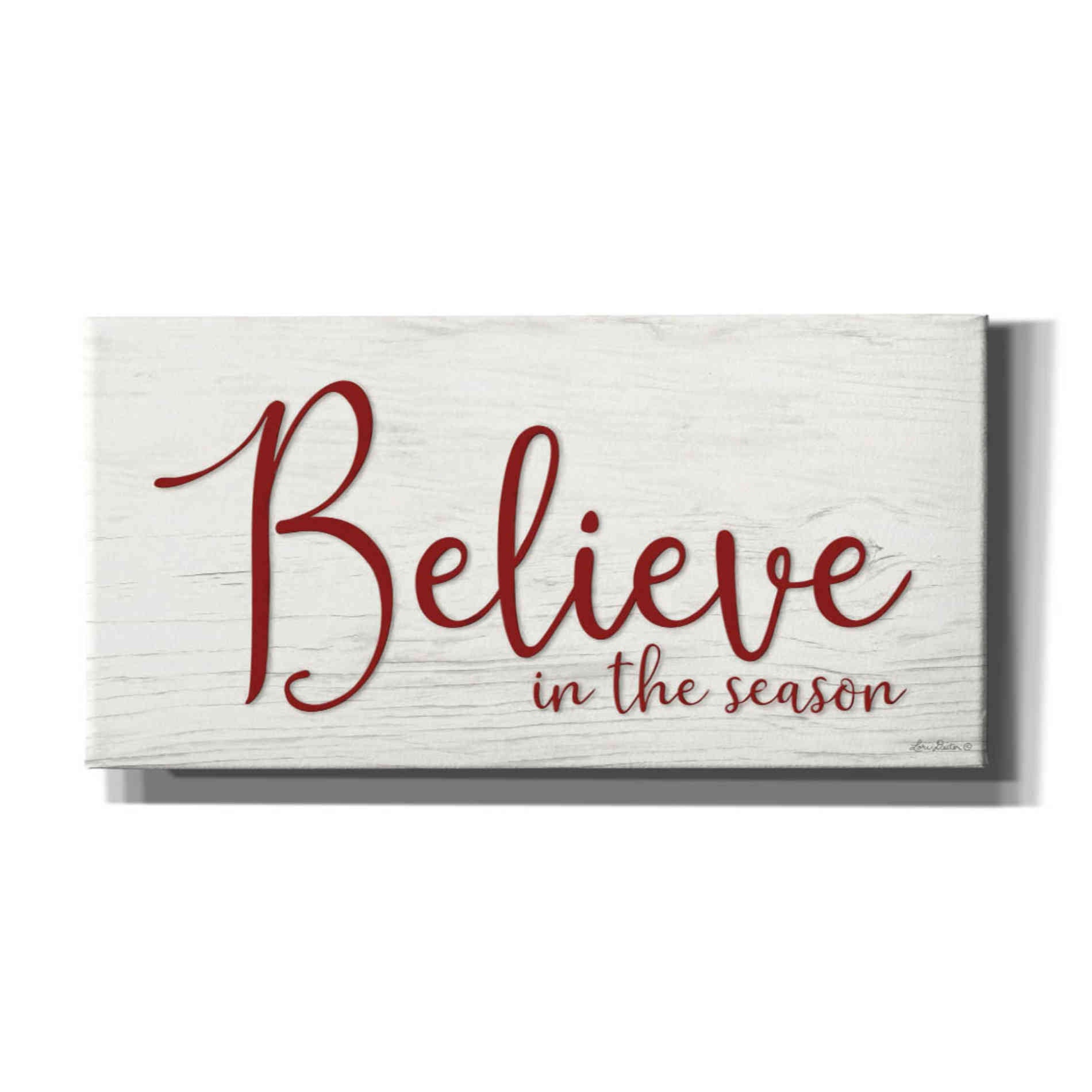 'Believe in the Season' by Lori Deiter, Canvas Wall Art