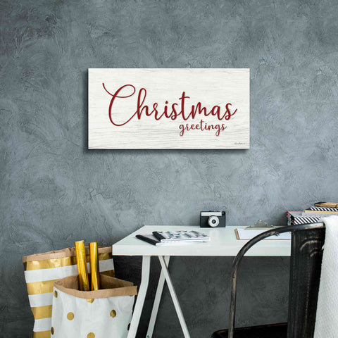 Image of 'Christmas Greetings' by Lori Deiter, Canvas Wall Art,24 x 12