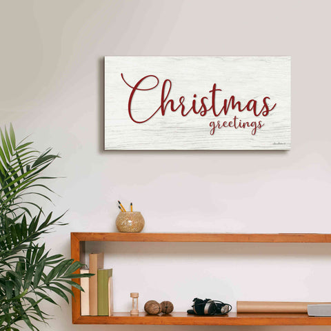 Image of 'Christmas Greetings' by Lori Deiter, Canvas Wall Art,24 x 12