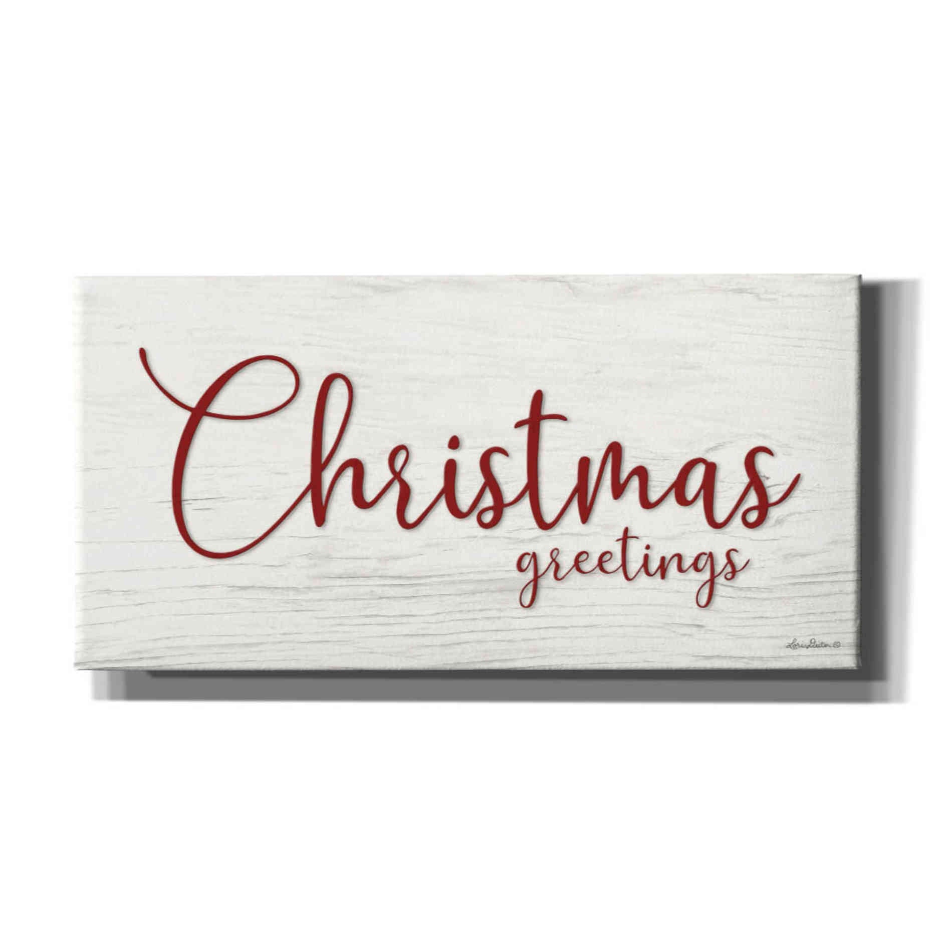 'Christmas Greetings' by Lori Deiter, Canvas Wall Art