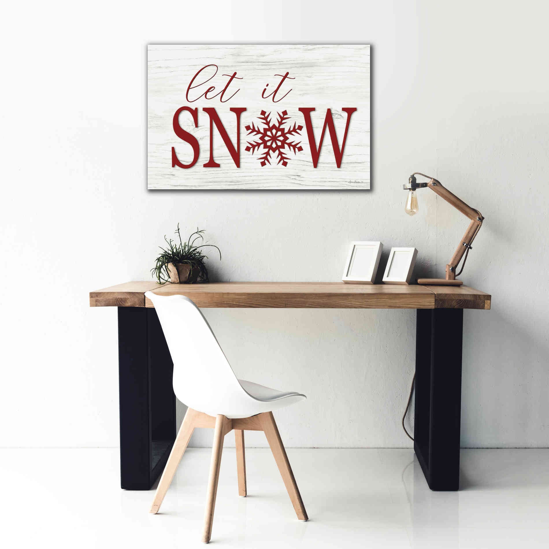 'Let It Snow 2' by Lori Deiter, Canvas Wall Art,40 x 26