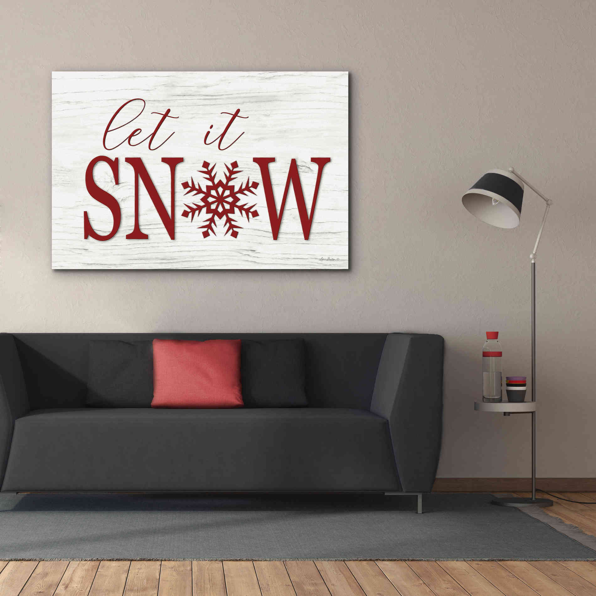 'Let It Snow 2' by Lori Deiter, Canvas Wall Art,60 x 40