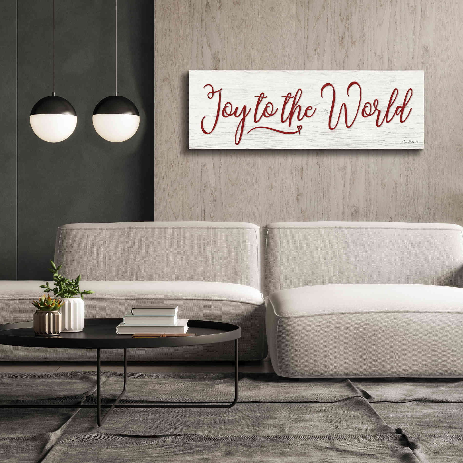 'Joy to the World' by Lori Deiter, Canvas Wall Art,60 x 20