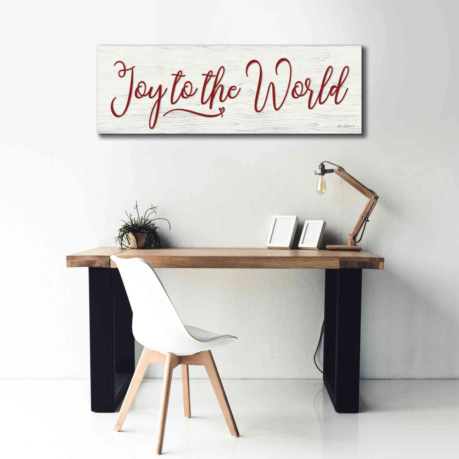 'Joy to the World' by Lori Deiter, Canvas Wall Art,60 x 20