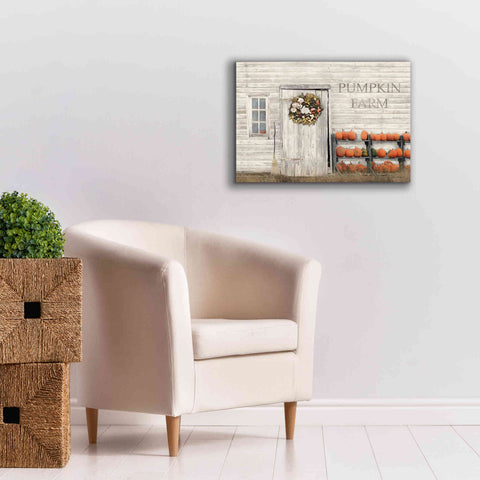 Image of 'Pumpkin Farm' by Lori Deiter, Canvas Wall Art,26 x 18