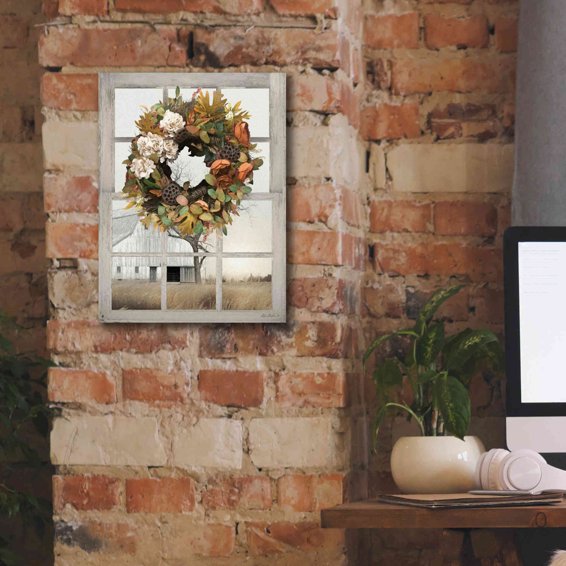 'Fall Window View I' by Lori Deiter, Canvas Wall Art,12 x 16