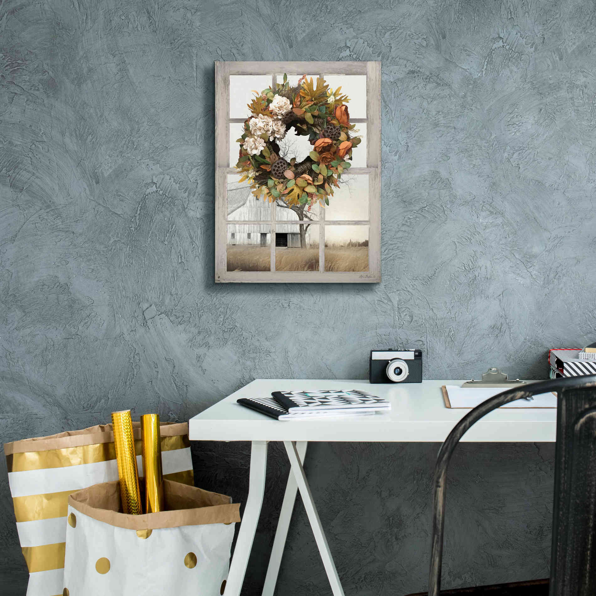 'Fall Window View I' by Lori Deiter, Canvas Wall Art,12 x 16