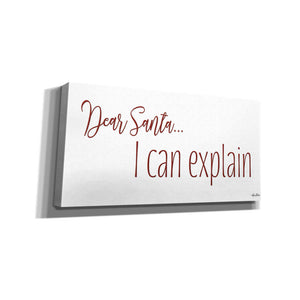 'Dear Santa - I Can Explain' by Lori Deiter, Canvas Wall Art