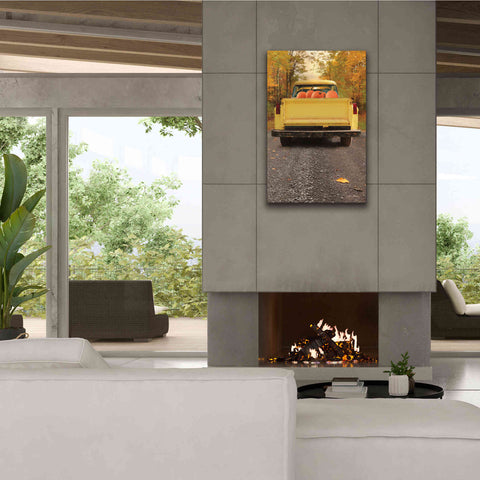 Image of 'Yellow Pumpkin Hauler' by Lori Deiter, Canvas Wall Art,26 x 40