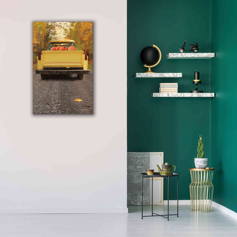 Image of 'Yellow Pumpkin Hauler' by Lori Deiter, Canvas Wall Art,26 x 40