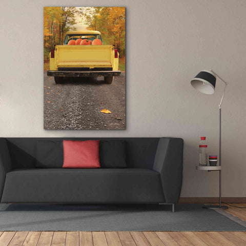 Image of 'Yellow Pumpkin Hauler' by Lori Deiter, Canvas Wall Art,40 x 60