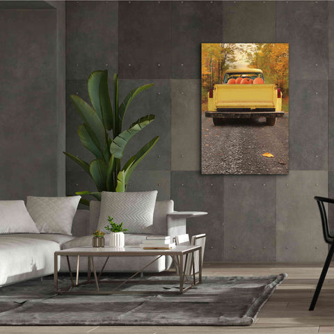 Image of 'Yellow Pumpkin Hauler' by Lori Deiter, Canvas Wall Art,40 x 60