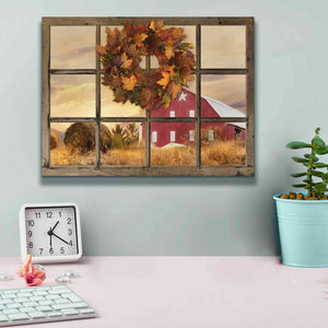 'Fall Window View' by Lori Deiter, Canvas Wall Art,16 x 12