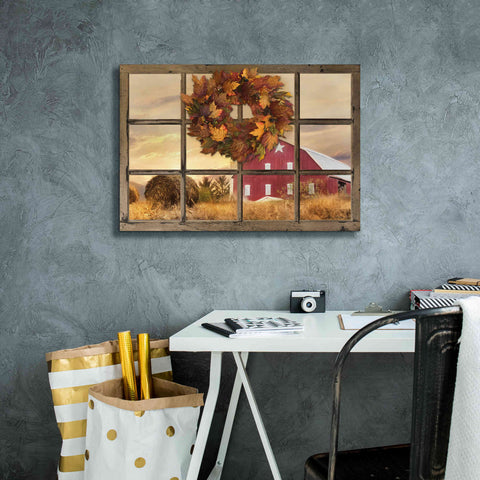 Image of 'Fall Window View' by Lori Deiter, Canvas Wall Art,26 x 18