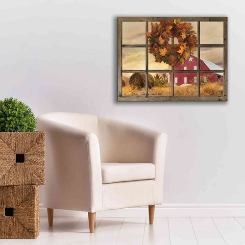 Image of 'Fall Window View' by Lori Deiter, Canvas Wall Art,34 x 26