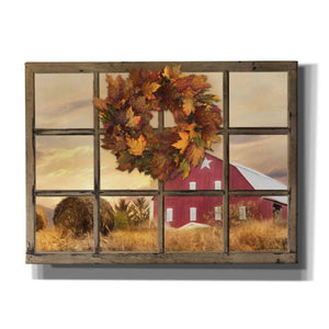 'Fall Window View' by Lori Deiter, Canvas Wall Art