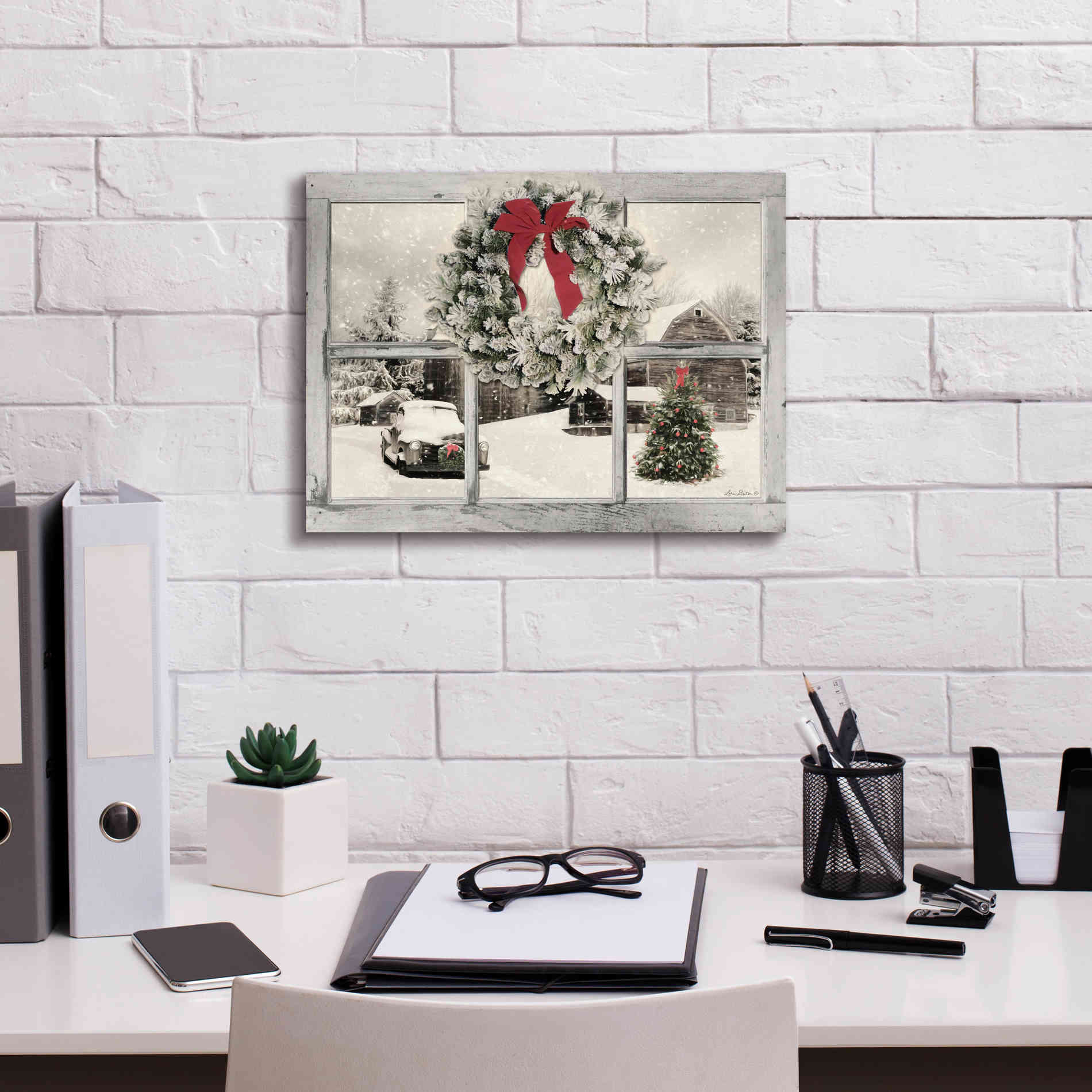 'It's Cold Outside' by Lori Deiter, Canvas Wall Art,16 x 12