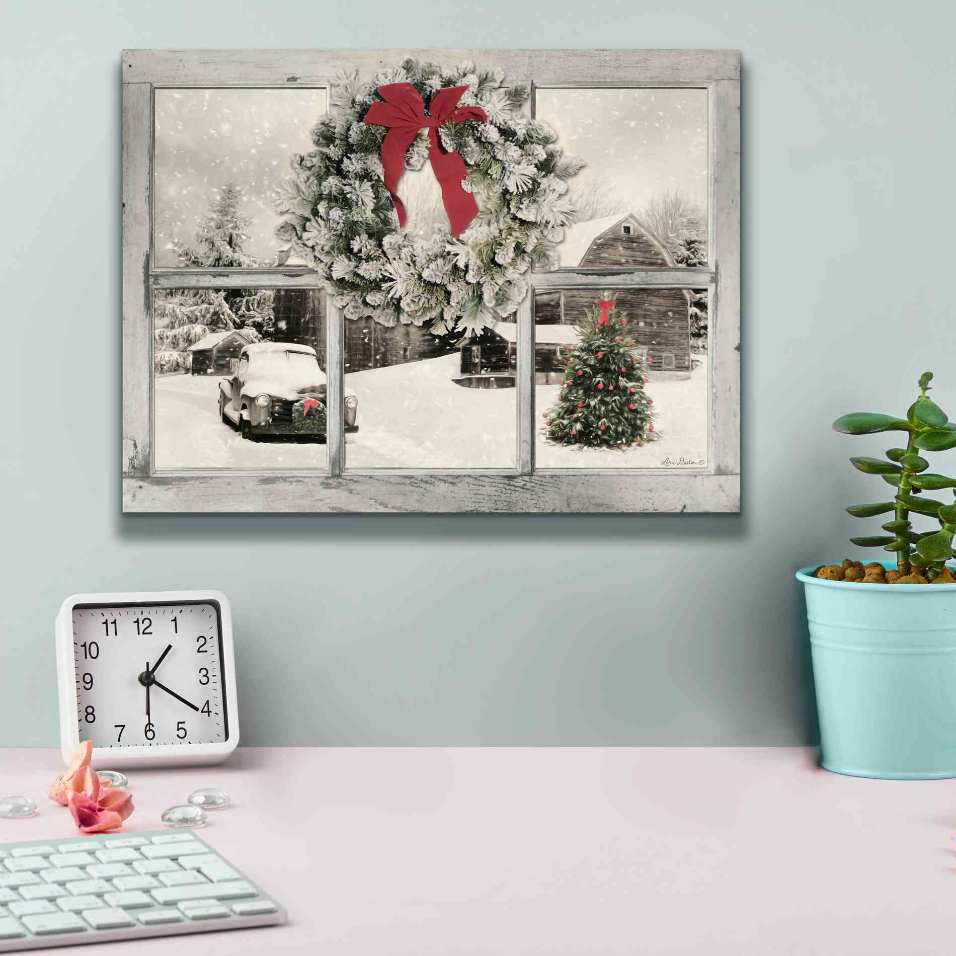 'It's Cold Outside' by Lori Deiter, Canvas Wall Art,16 x 12