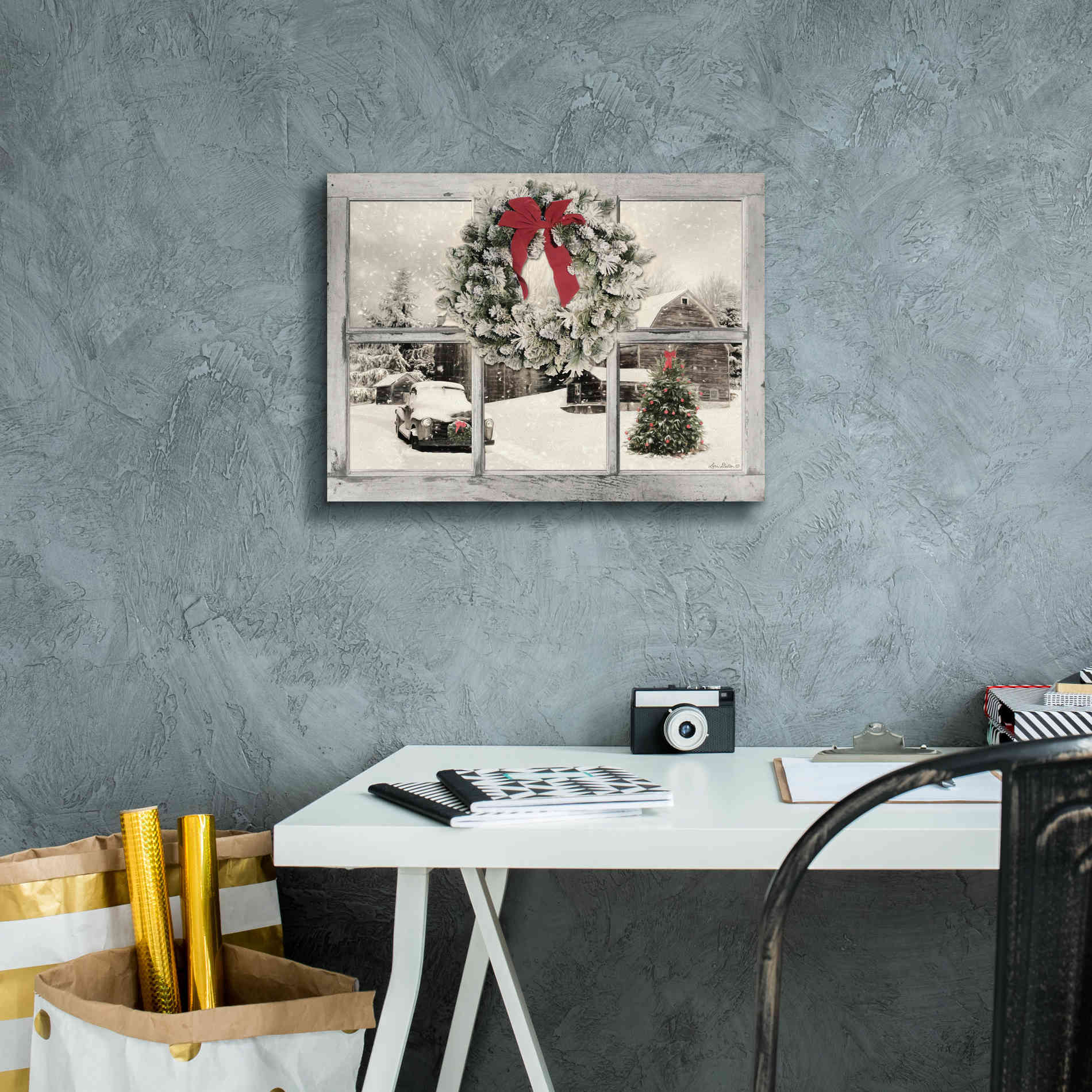 'It's Cold Outside' by Lori Deiter, Canvas Wall Art,16 x 12