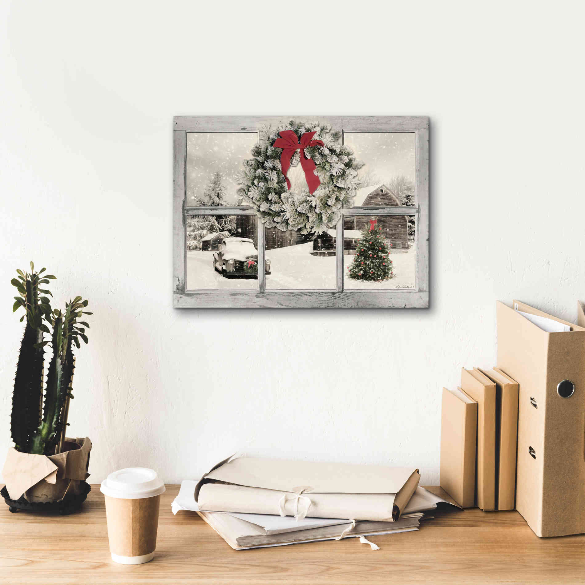 'It's Cold Outside' by Lori Deiter, Canvas Wall Art,16 x 12