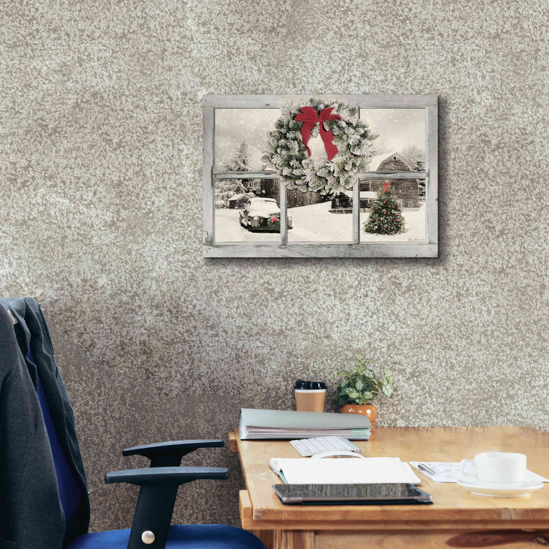 'It's Cold Outside' by Lori Deiter, Canvas Wall Art,26 x 18