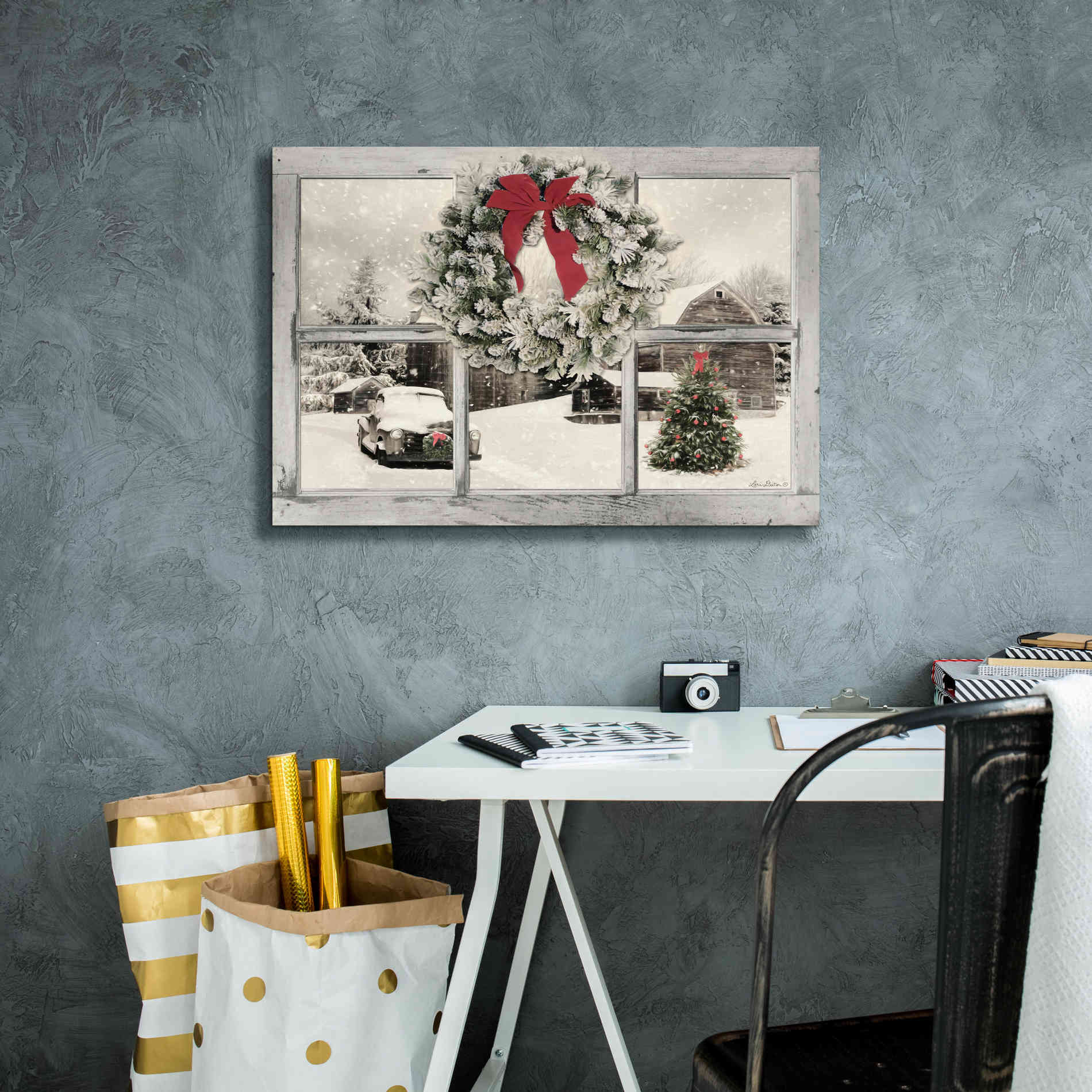 'It's Cold Outside' by Lori Deiter, Canvas Wall Art,26 x 18