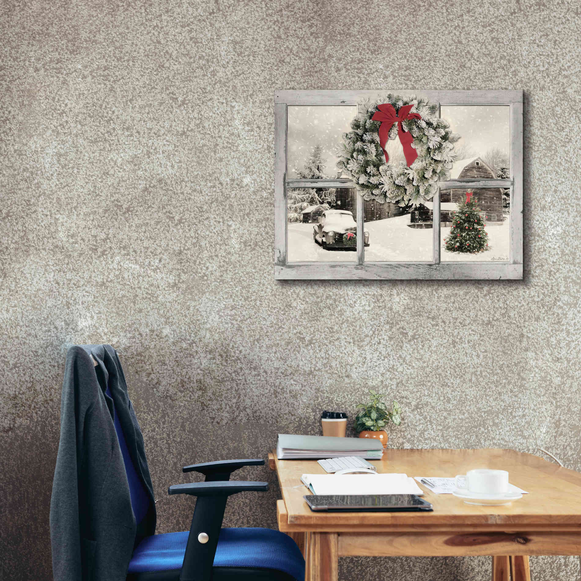 'It's Cold Outside' by Lori Deiter, Canvas Wall Art,34 x 26