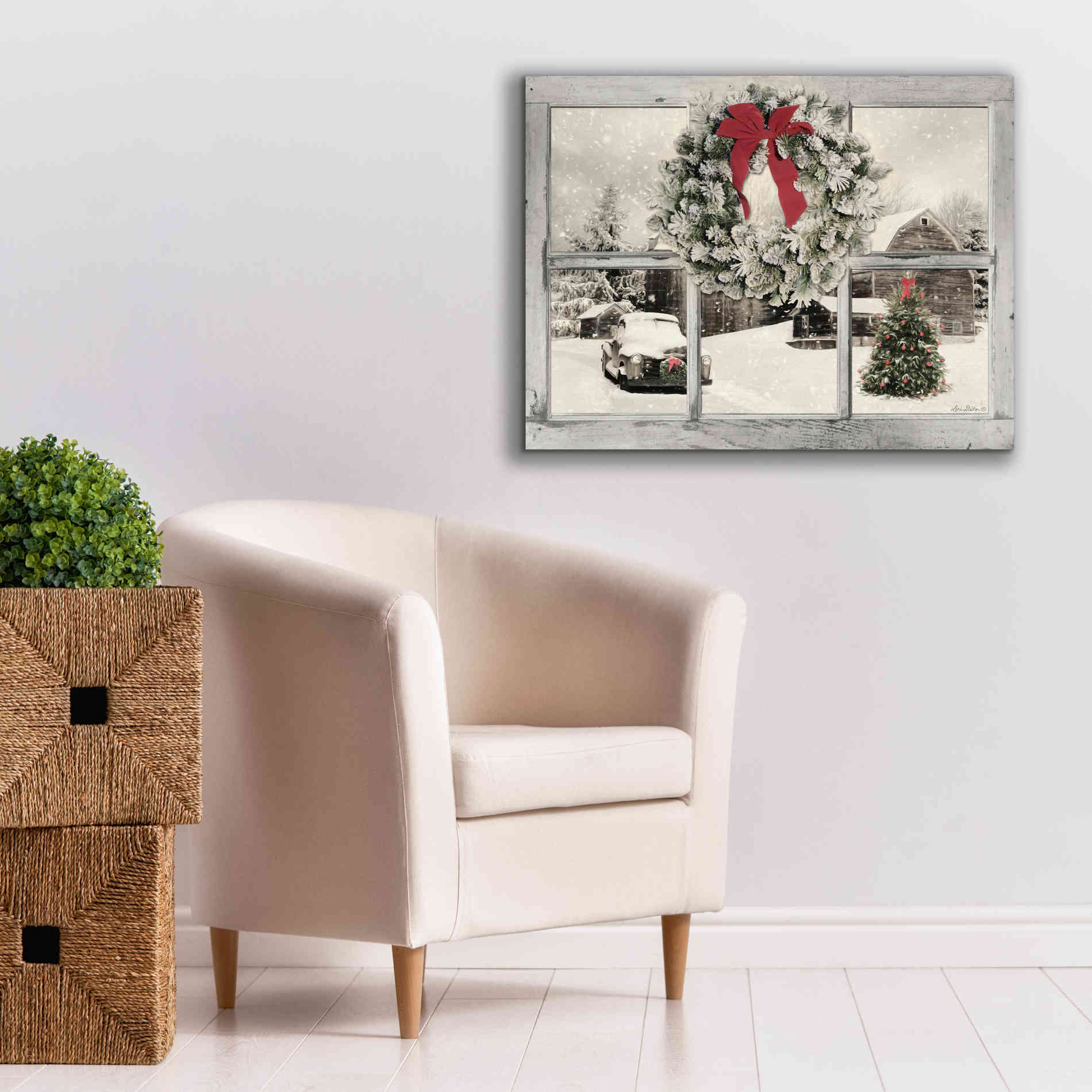 'It's Cold Outside' by Lori Deiter, Canvas Wall Art,34 x 26