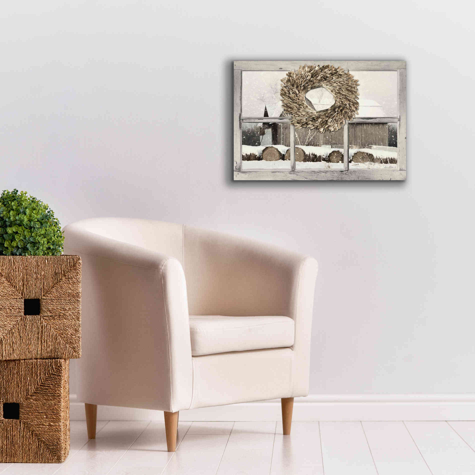 'Millersburg Winter View' by Lori Deiter, Canvas Wall Art,26 x 18