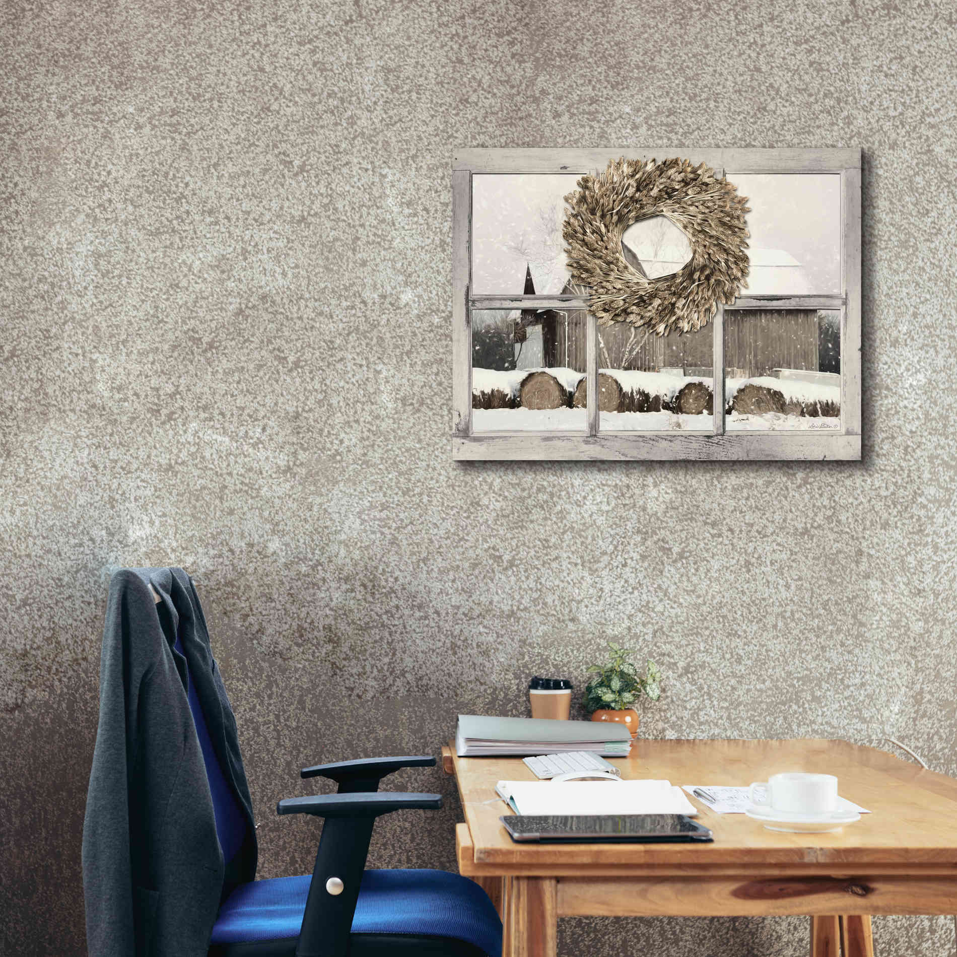 'Millersburg Winter View' by Lori Deiter, Canvas Wall Art,34 x 26