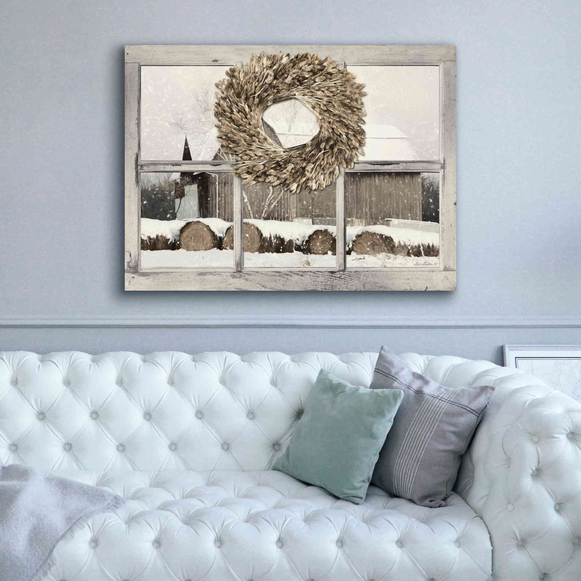 'Millersburg Winter View' by Lori Deiter, Canvas Wall Art,54 x 40