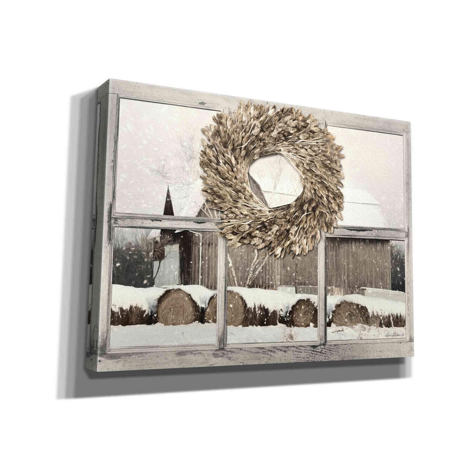 'Millersburg Winter View' by Lori Deiter, Canvas Wall Art