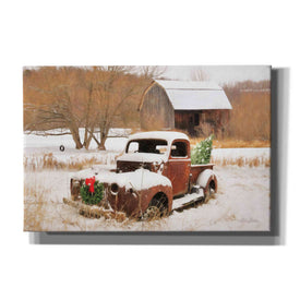 'Christmas Lawn Ornament' by Lori Deiter, Canvas Wall Art