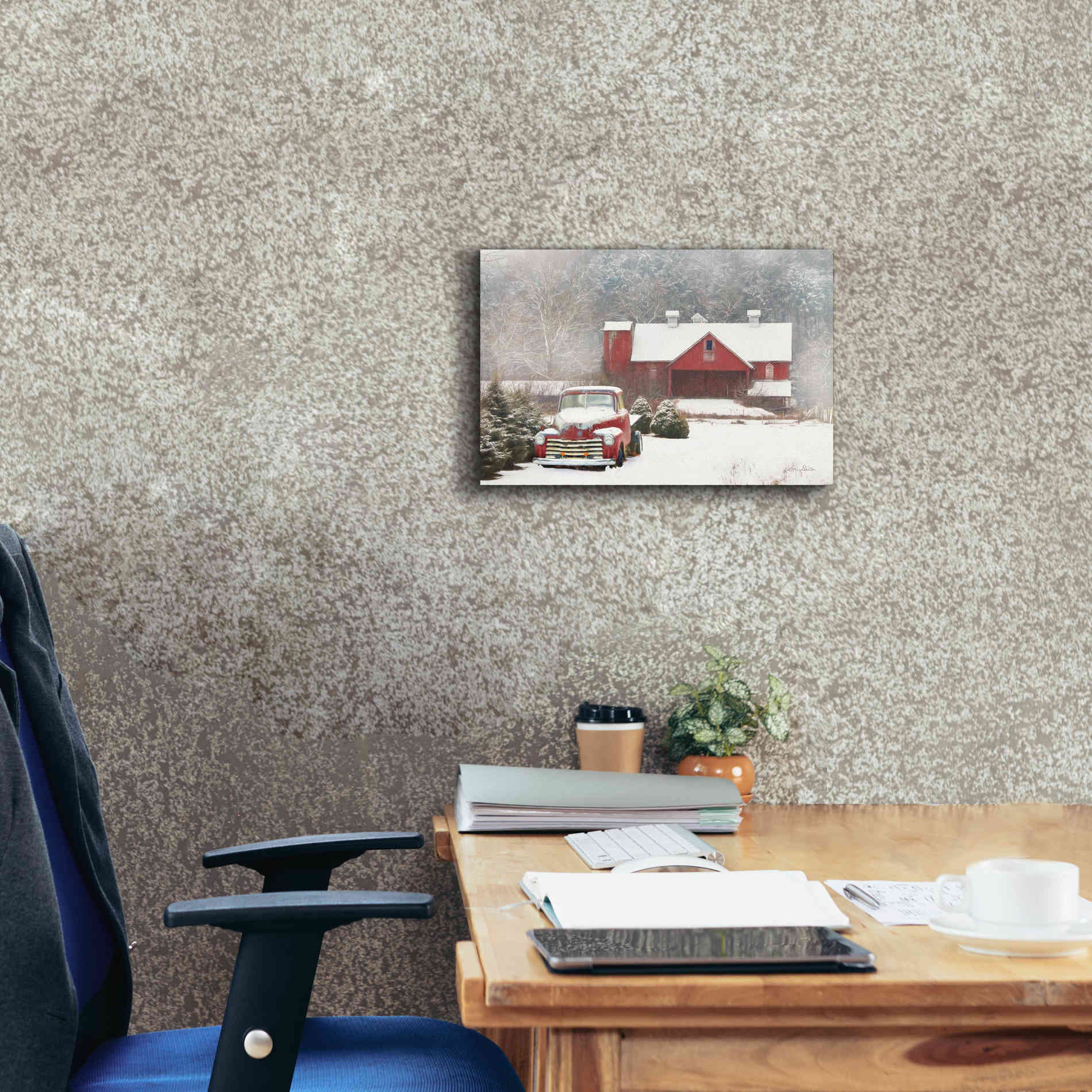 'Chevy Country' by Lori Deiter, Canvas Wall Art,18 x 12