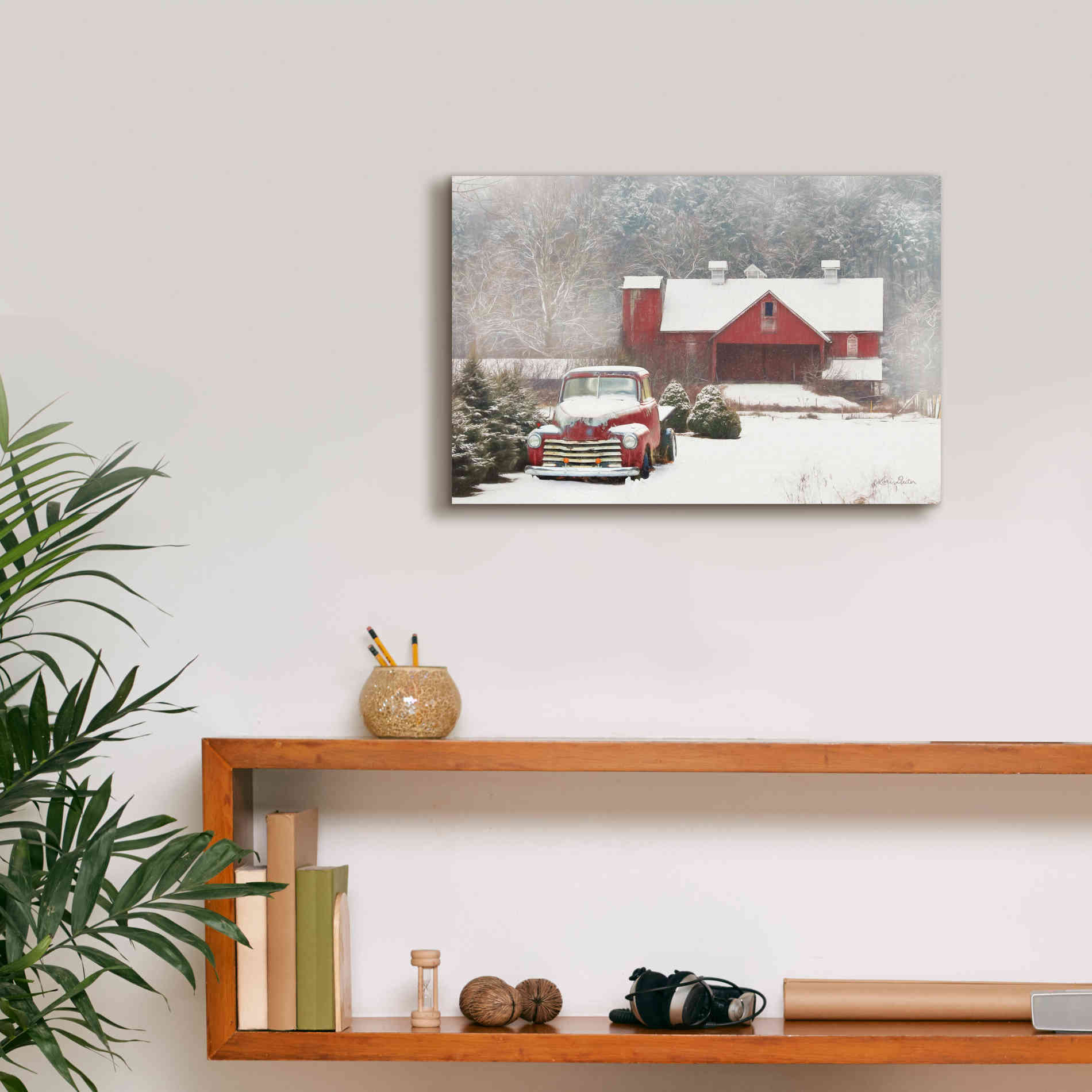 'Chevy Country' by Lori Deiter, Canvas Wall Art,18 x 12
