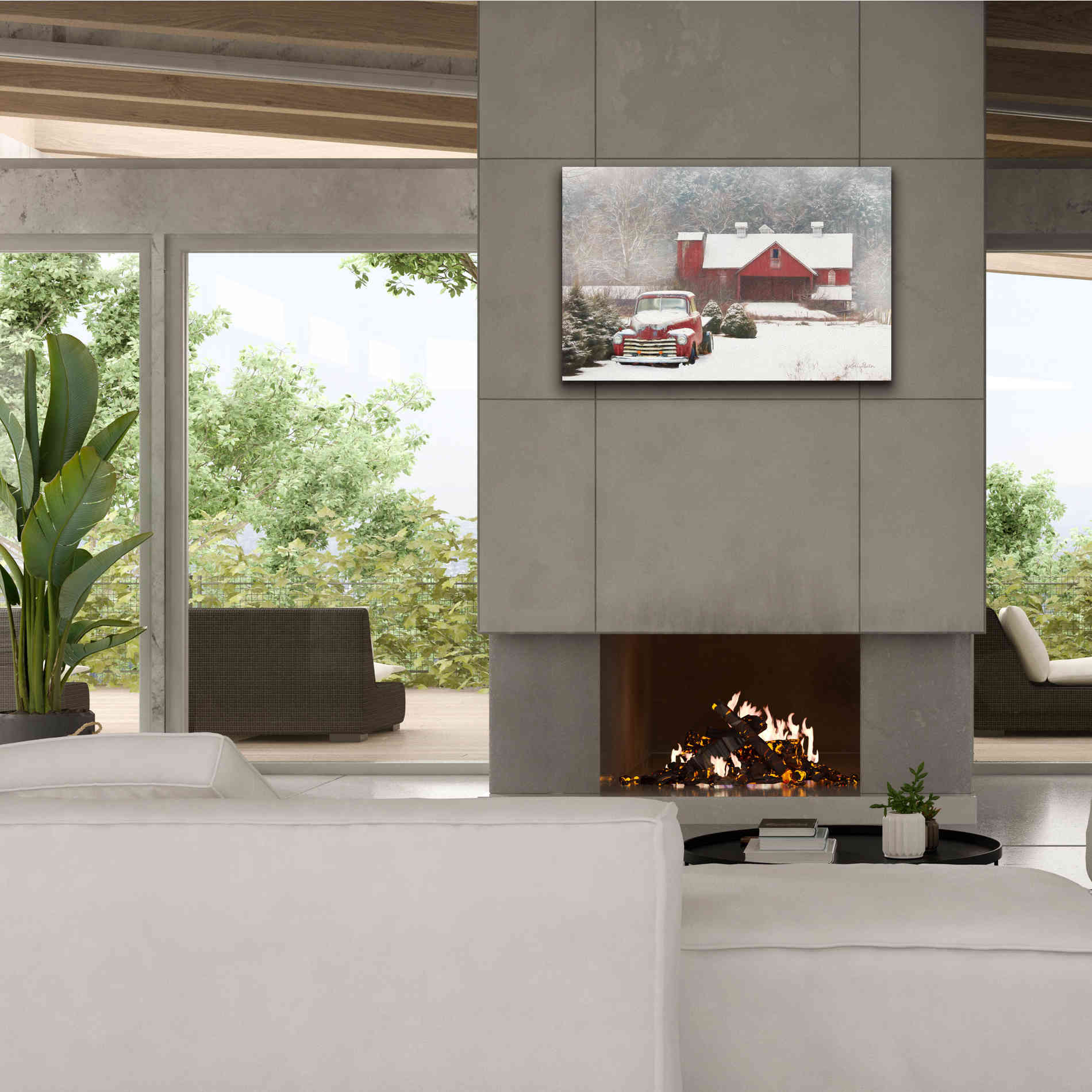 'Chevy Country' by Lori Deiter, Canvas Wall Art,40 x 26