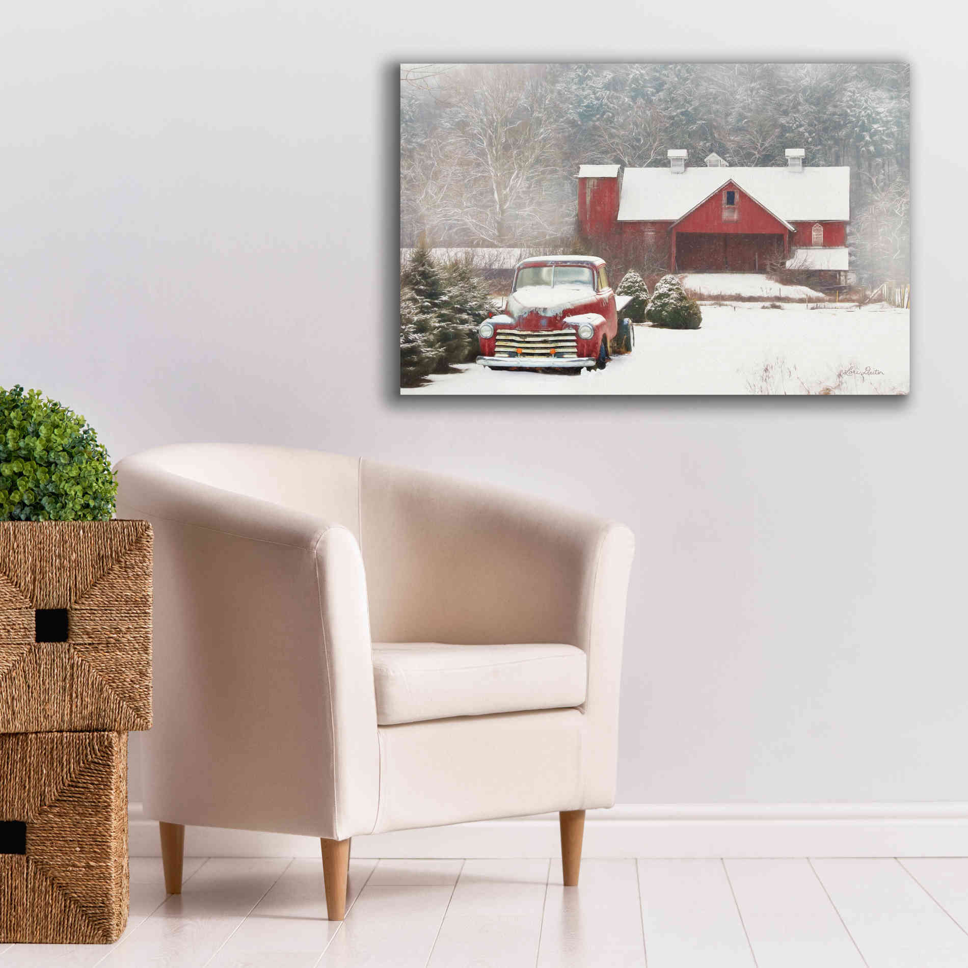 'Chevy Country' by Lori Deiter, Canvas Wall Art,40 x 26
