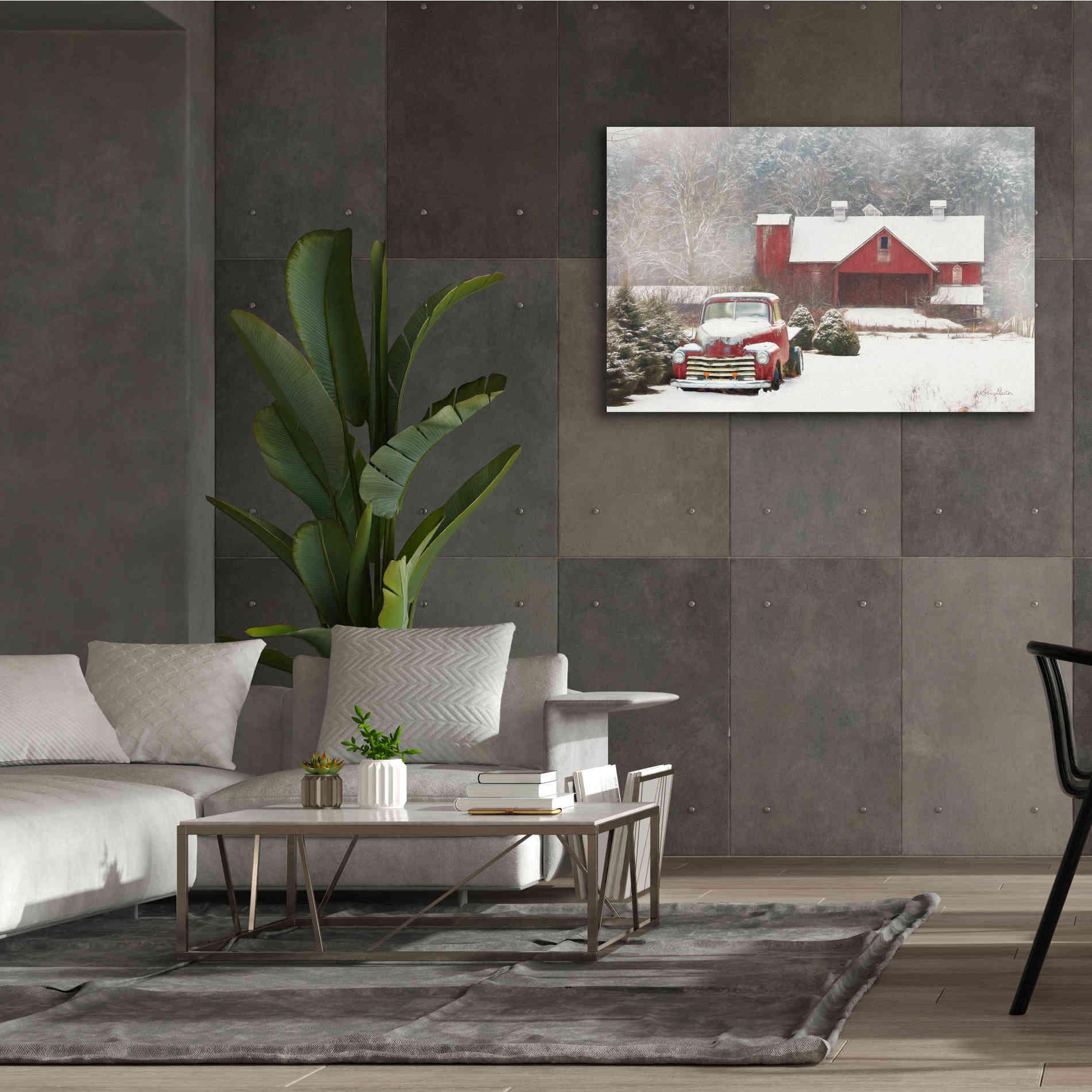 'Chevy Country' by Lori Deiter, Canvas Wall Art,60 x 40